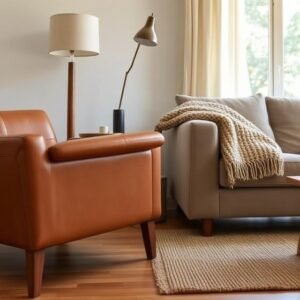 mid century modern living room