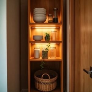small kitchen organization