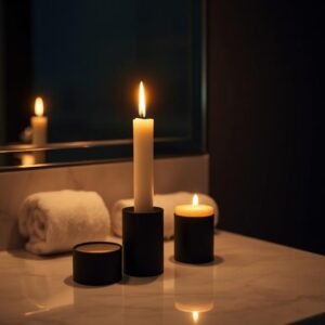 bathroom counter decor