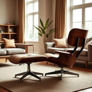 mid century modern living room