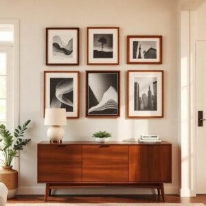 mid century modern living room
