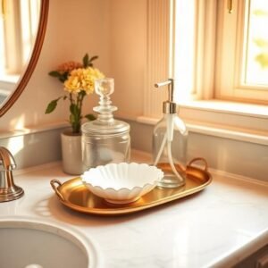 bathroom counter decor