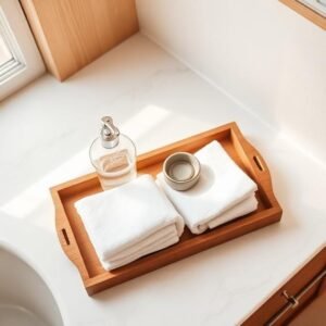 bathroom counter decor