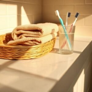 bathroom counter decor