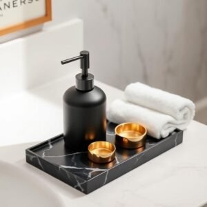 bathroom counter decor
