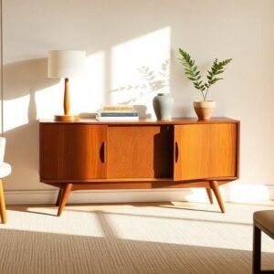 mid century modern living room