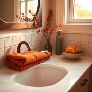 bathroom counter decor